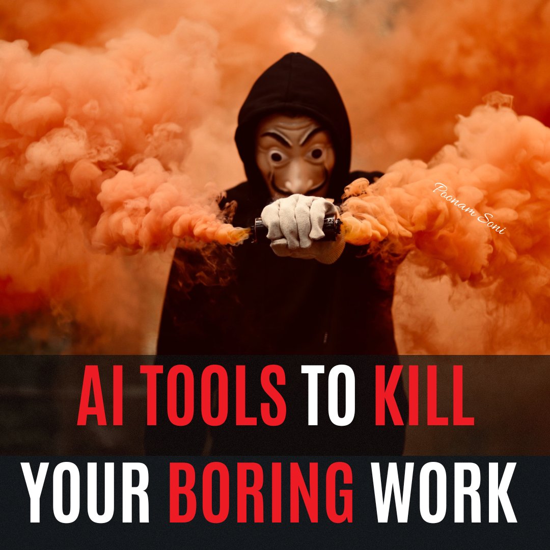 8 Powerful AI tools to kill your boring work: 

1. AI Resume Builder 
— kickresume.com/en/ai-resume-w…

2. AI Video Documentation
— guidde.com

3. Image to Video
— runwayml.com

4. Coding Assistant
— codeium.com

5. SEO Optimised Blogs 
—