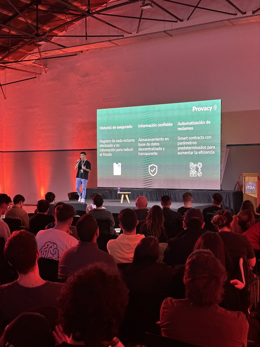 AlejoSepulvedaa's tweet photo. Gracias por la oportunidad de contar lo que estamos haciendo en @ProvacyProtocol !

Muy buen evento, motiva ver tanta gente interesada en web3🙌

Nos vemos el próximo año!
@Cryptopall_ @trama_itba https://t.co/XlwlCuUPGX