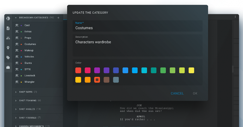 clapperbie's tweet photo. Say hello to our custom breakdown categories feature, allowing you to craft script breakdown categories that match your unique vision. 📝🌟

#filmmakerlife #scriptwriters #screenwriter #screenwritingtips #filmschool #clapperbie #filmmakingtips