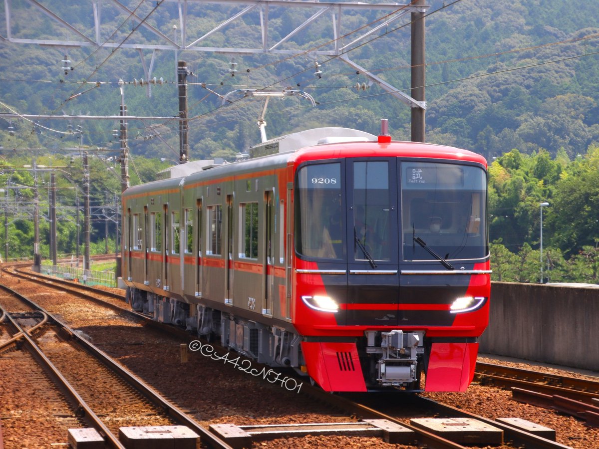 CA42NH01's tweet image. #性能確認試運転 
#試運転 #testrun 
#名古屋鉄道 #名鉄 #9100系 #9108F 

 📷2023/08/21