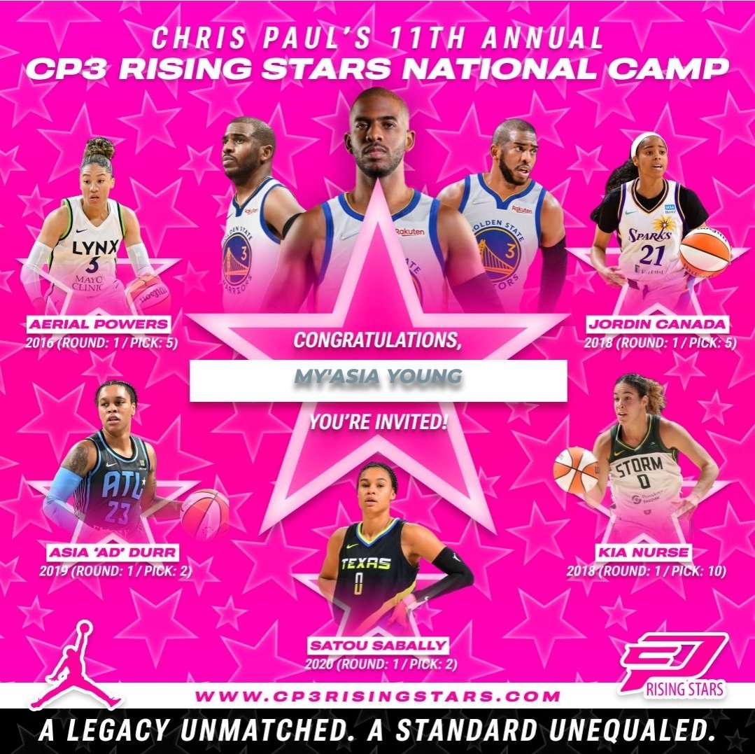 I want to send a HUGE shout out to Chris Paul & the Rising Stars event for the invite only camp over this weekend. Unfortunately, due to our family loss, we were unable to attend. But I wanted to say THANK YOU publicly bc it was such an honor to be invited. 🫶🏾🫶🏾 #CP3Family