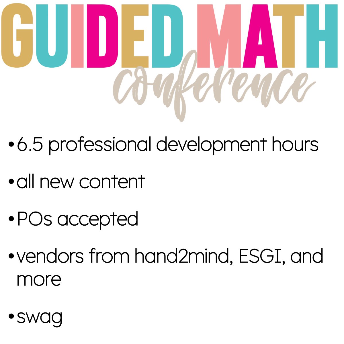 Guided Math Conference bit.ly/GuidedMathConf…