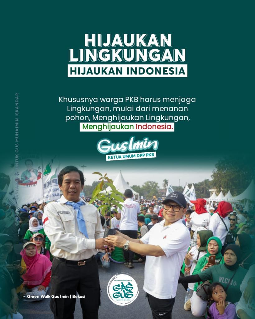 niam13PATI's tweet photo. Gus Imin Pemimpin Visioner, Komunikatif, Berwawasan dan Peduli Lingkungan.

#PKBHijaukanIndonesia
#GusIminPKBsatu

@cakimiNOW
@DPP_PKB
@EmHasanuddin https://t.co/JksewTCgc0