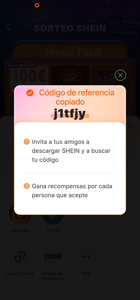 Auroriita's tweet image. Espera, ¿vas a dejar pasar 100€ de saldo en la cartera SHEIN? ¡No lo pensé! 😜 ¡acepta mi invitación y llévate lo que es tuyo!
j1tfjy

#shein #codigodescuento #descuento
