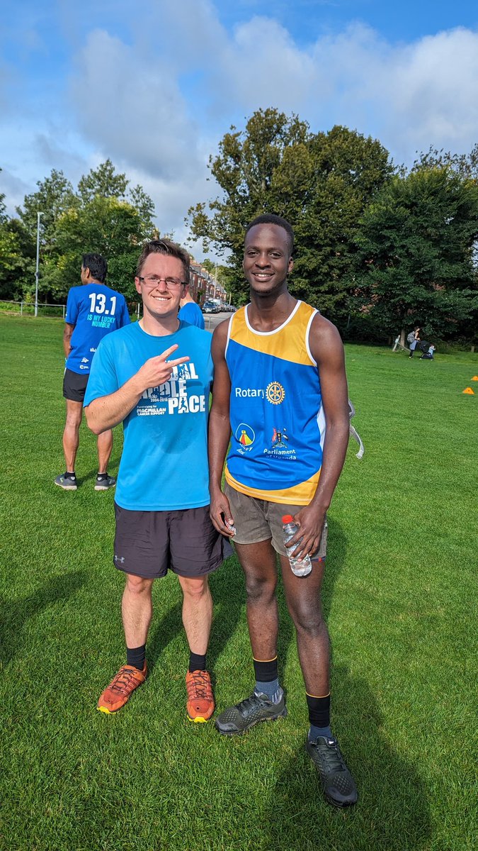 RacKasese's tweet image. Our own @MuhiThomas (International Service Director) representing from #Winchester in the UK. 

#RunningForACause
#RotaryCancerRun23