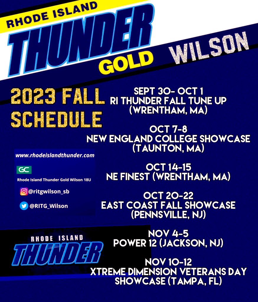 🍂🥎⚡️2023 Fall Schedule!!! 🍂🥎⚡️