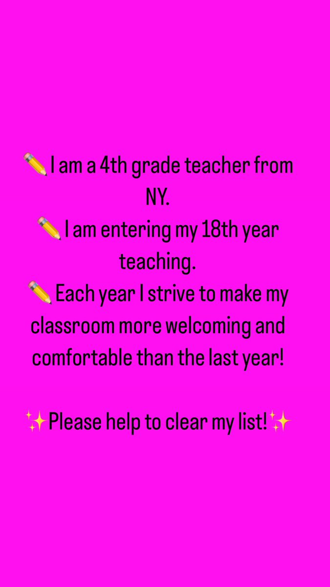 it3ach4th's tweet photo. @KimHarleSolisSA Could you RT to help me to #clearhthelist for my 4th grade class?  
Thank you!
@amazon https://t.co/i61mIbQn6Q