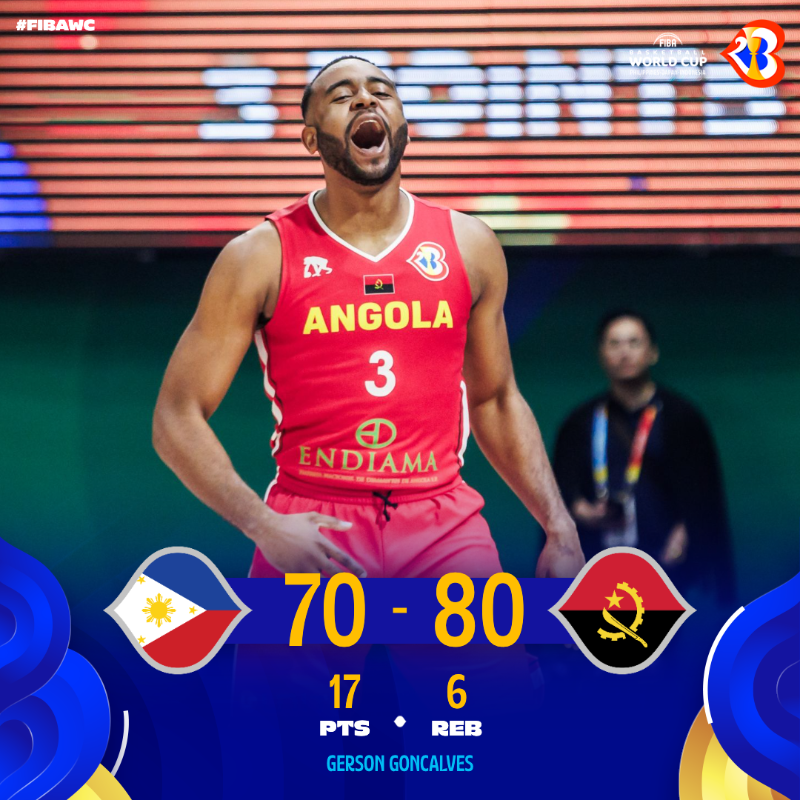 FIBAWC's tweet photo. Came back to silence the homecourt 🔥

#FIBAWC x #WinForAngola 🇦🇴