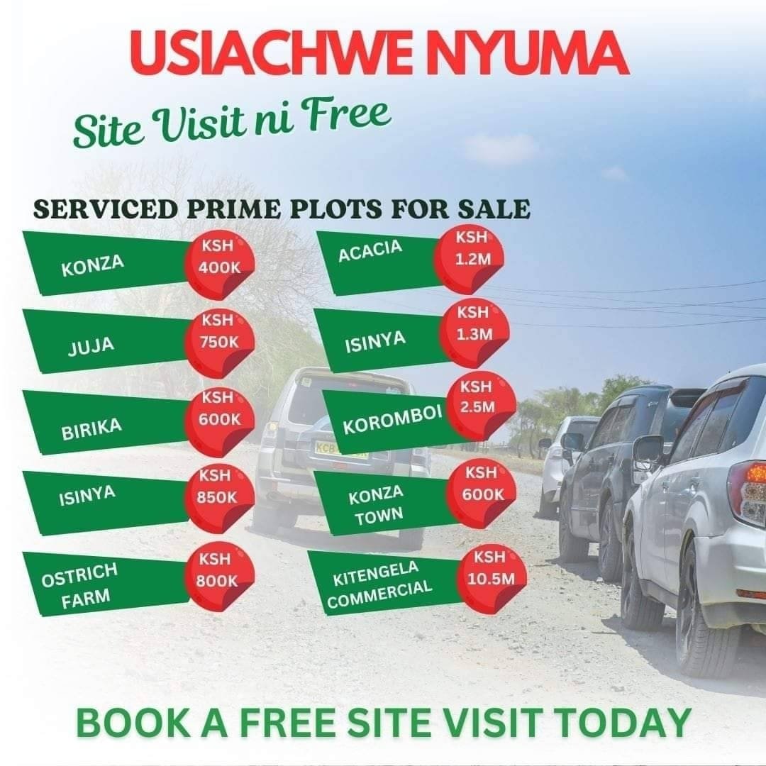 AbeemexP's tweet photo. PRIME PLOT FOR SALE IN KITENGELA.

▶️DAILY SITE VISITS.

CALL/WHATSAPP :0796823171 /0112297859.

#land #realestate #nature #landscape #property #realtor #investment #home #landscapephotography #forsale #photography https://t.co/i6jenUBgxs
