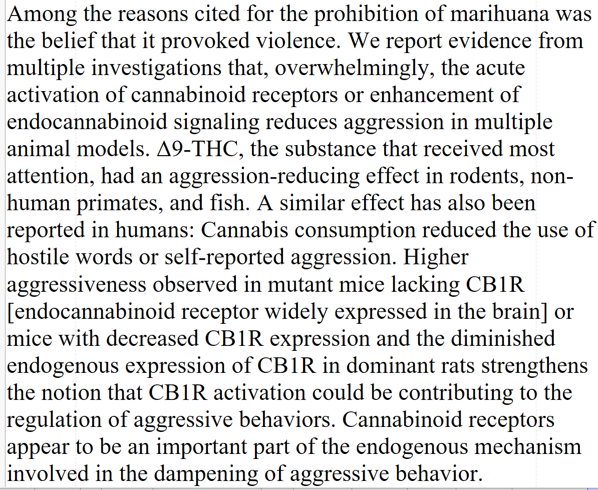 DegenRolf's tweet photo. In multiple animal species, the administration of endocannabinoids or the enhancement of endocannabinoid activity dampens aggression. https://t.co/MyJehte1CR https://t.co/3v7K43rXVR