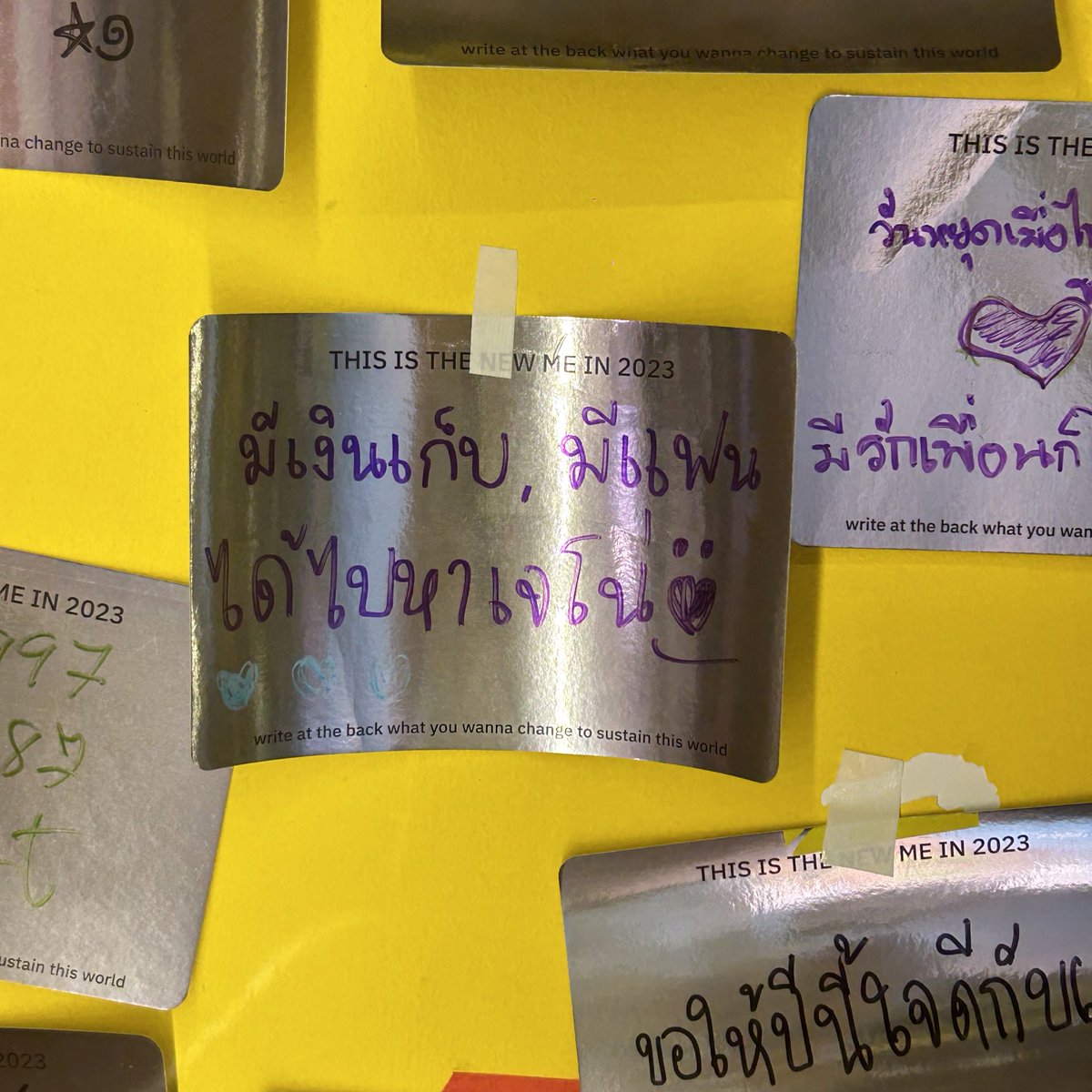 ไปเดิน warehouse30 เจอป้ายอันนี้ เราอวยพรให้คำขอของคุณเป็นจริง