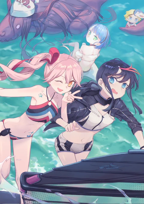 水着エリセ復刻おめでと!!!(再掲)\\\٩(  'ω' )و ///#FGO #宇津見エリセ 
