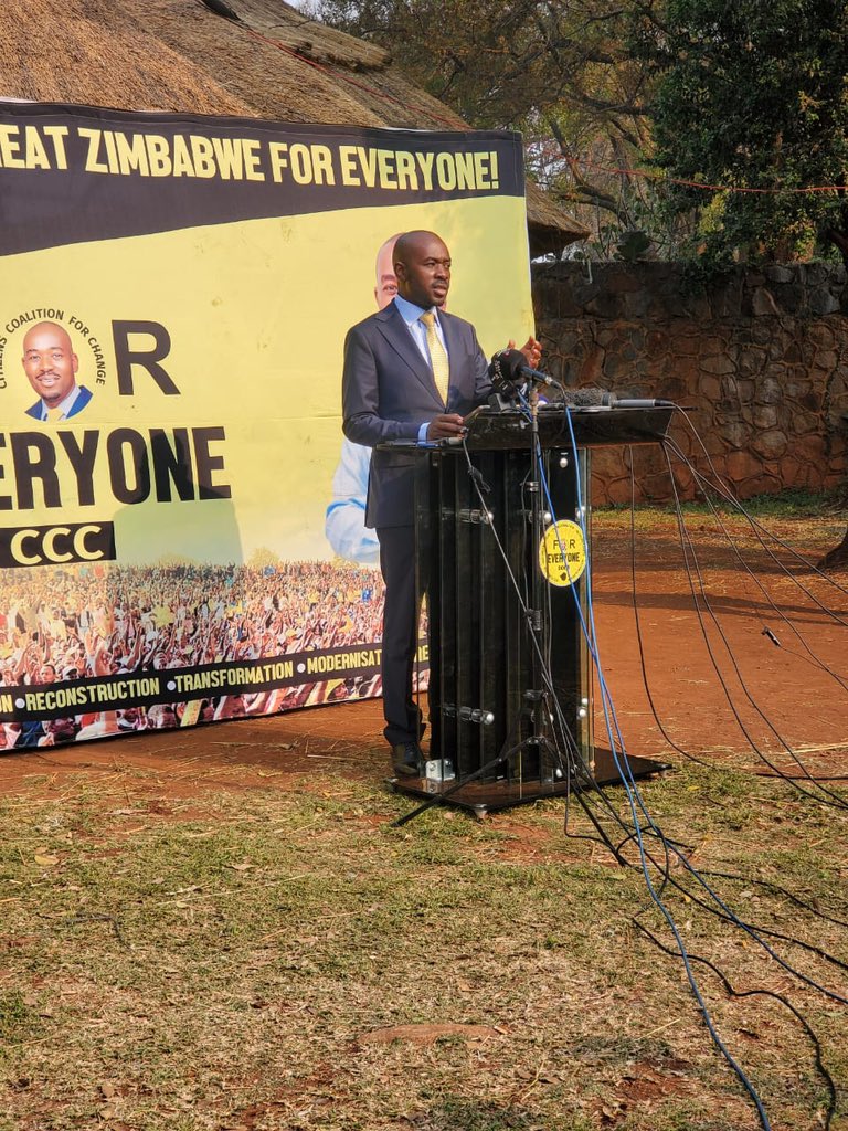 CON-COURT LOADING??: CCC leader Nelson Chamisa says he can prove that he won Wednesday’s polls and he is surprised that ZEC announced presidential elect Emmerson Mnangagwa as the winner. Pic cred <a href="/shecorresponds/">She Corresponds Africa</a> 
<a href="/CCCZimbabwe/">Citizens' Coalition for Change</a> 

#ZimbabweDecides2023