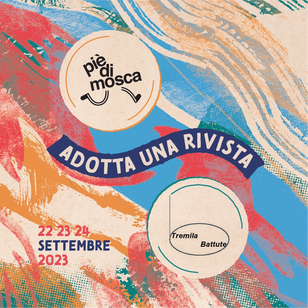 #28agosto| 👀 Sapevate che a #FirenzeRivista esiste la modalità “Adotta una rivista”? Case editrici e riviste che collaborano o hanno affinità editoriali possono presentarsi insieme al festival! 

👉 Tra le adozioni ci sono piédimosca Edizioni e tremila Battute rivista