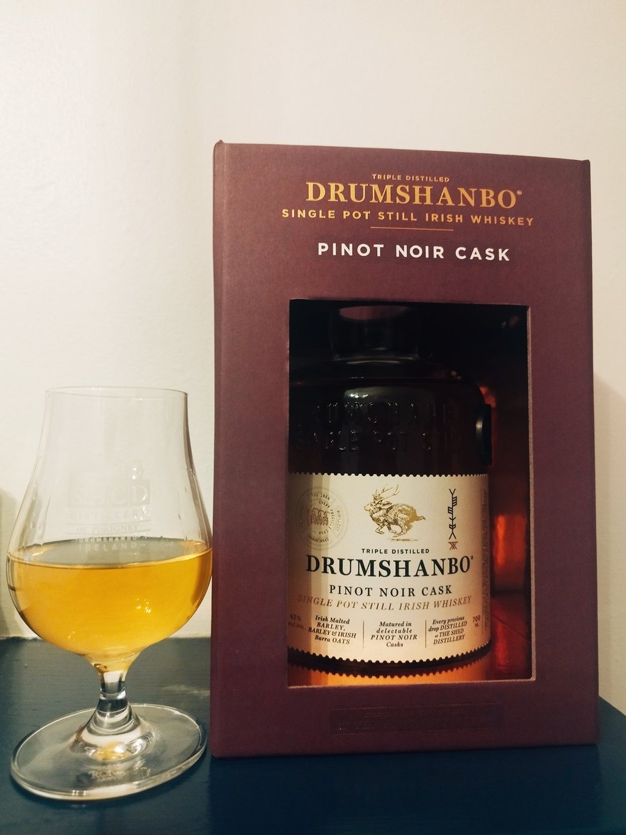 conorohare91's tweet photo. #sundaynightdram with @SHEDDISTILLERY
Pinot noir cask single pot still
Some great flavours with this one.
100% in pinot noir cask
#irishsinglepotstill #tripledistilled #irishmalt #irishwhiskey #sundaydram #bankholidaydram #drumshanbospirits https://t.co/LicCkoybsl