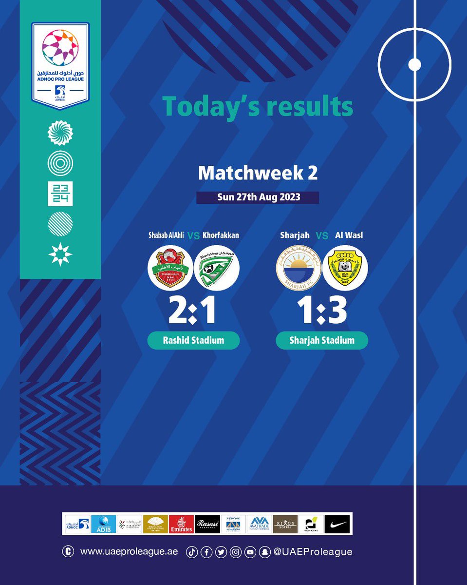 UAEProleague_En's tweet photo. 📚 The story of Sunday 👇😍⚽🔥
#ADNOCProLeague ⚽
#FansLeague 📢
#FairPlayFairSupport 🤝 https://t.co/z01SdwtQtD