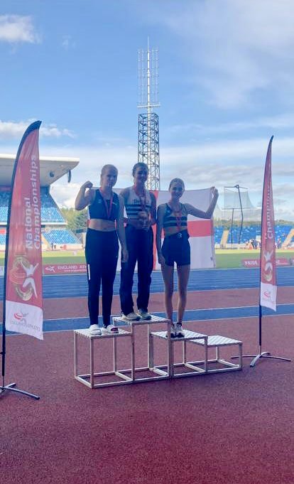SuttonDistAC's tweet photo. Congratulations u15 Sophia 🥉🎉 Bronze PV @EnglandAthletic u15/u17 Champs #proudclub https://t.co/3frPoLH4ft