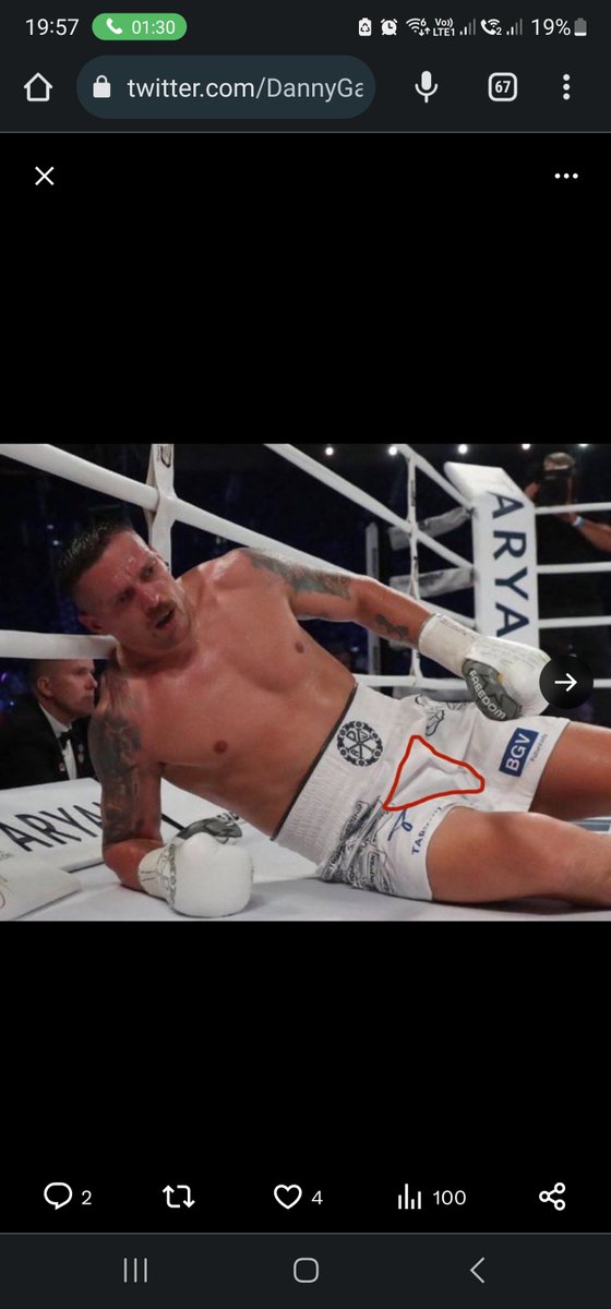 GarethL20's tweet photo. @FrankWarren @DynamiteDubois You just have to see his shorts during the fight was above the navel and below after the fight https://t.co/60Ocgfc4aF