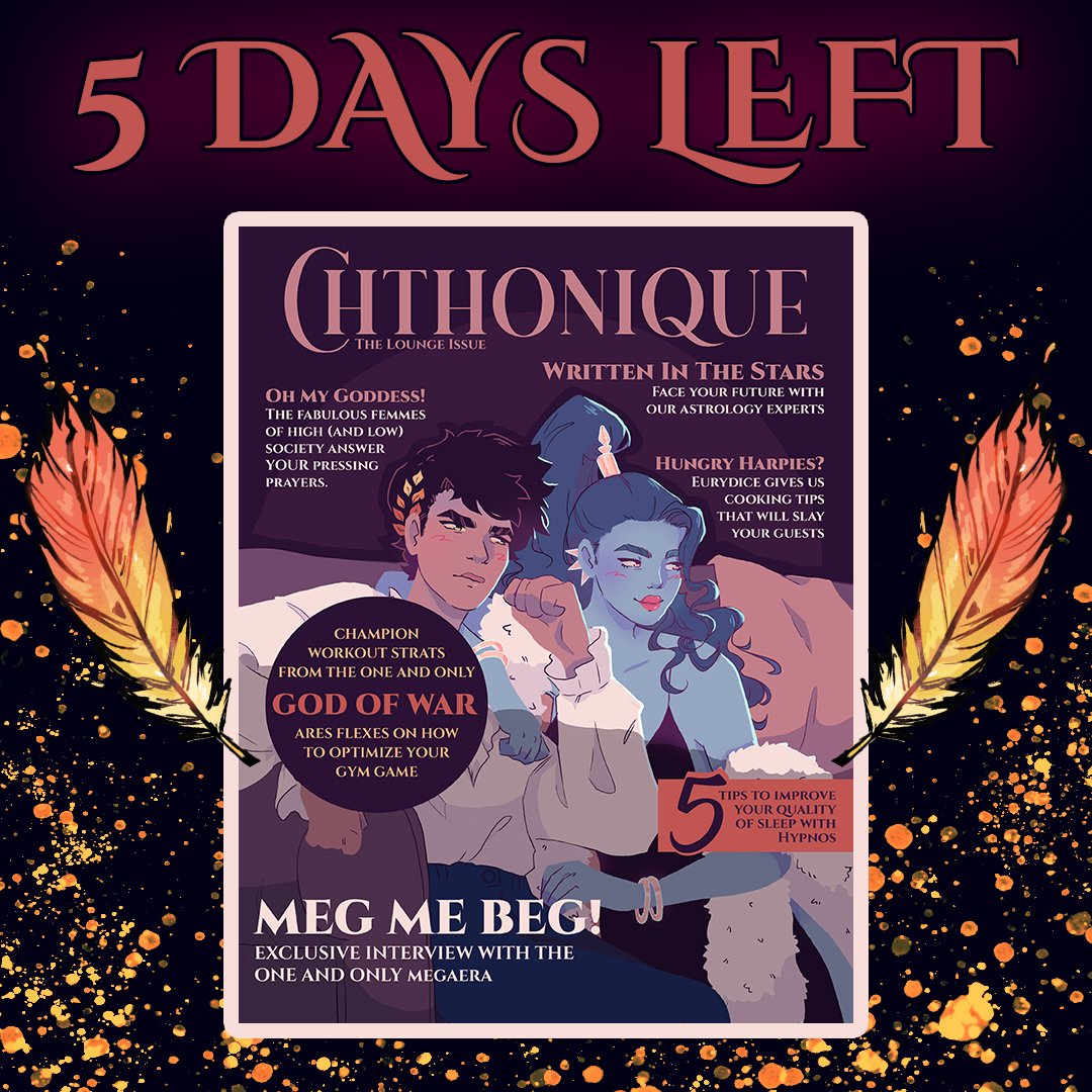 FanartForChange's tweet photo. !~FIVE DAYS LEFT~! 

Give to charity and get our Hades Fashion Zine PLUS two gorgeous posters! Donate $25 to https://t.co/dpET4SRo74, then send your donation receipt to get some sweet #HadesGame goods!

We've also got $5 #HadesFanArt prints and $10 posters! Check them out below - https://t.co/0a2XBPMEsr