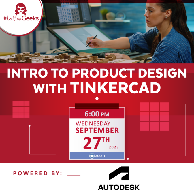 🎨 Curious about Product Design? Dive into the world of design with #LatinaGeeks and Tinkercad! 🚀 Join us for a hands-on workshop and take the first step in design innovation. RSVP now: bit.ly/3KSdMCc #ProductDesign #STEAM #Tinkercad