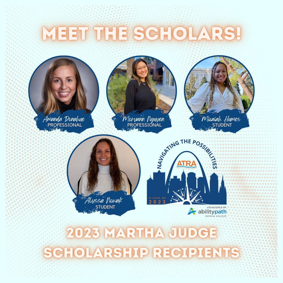 ATRAinAction's tweet photo. We're so excited to announce the #ACON23 Martha Judge Scholarship for First Time Conference Attendees recipients! Named in honor of Ms. Martha Judge, a longtime ATRA member, past ATRA board member, & proud attendee of *EVERY* ATRA conference. Congrats to all! 🧡 https://t.co/IvbMd4tQJn