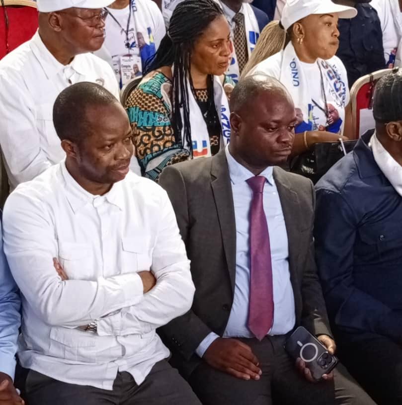 Fédération Mont_Ngafula1 (@mont_ngafula1) on Twitter photo SAMEDI, 26/08/2023 À KINSHASA
Le Secrétaire général de L'UNC <a href="/BillyKambale1/">Billy Kambale</a> accompagné du DGA à la CVM, Dr @seleyemba étaient présents au congrès organisé par l'<a href="/udptshisekedi/">UDPS/TSHISEKEDI</a> en vue d'entériner le candidat pdt de la république <a href="/fatshi13_/">Félix A. Tshisekedi</a> à la présidentielle de décembre 2023. SAMEDI, 26/08/2023 À KINSHASA
Le Secrétaire général de L'UNC <a href="/BillyKambale1/">Billy Kambale</a> accompagné du DGA à la CVM, Dr @seleyemba étaient présents au congrès organisé par l'<a href="/udptshisekedi/">UDPS/TSHISEKEDI</a> en vue d'entériner le candidat pdt de la république <a href="/fatshi13_/">Félix A. Tshisekedi</a> à la présidentielle de décembre 2023.