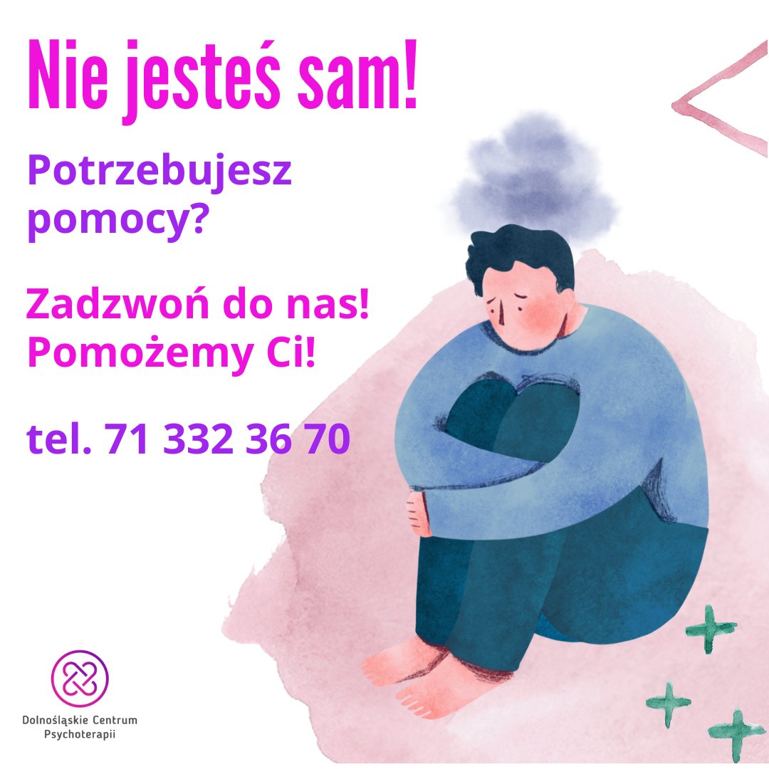 DCPWroclaw's tweet photo. Dolnośląski Centrum Psychoterapii to zespół specjalistów (psychiatrów, psychoterapeutów) gotowych do pomocy, gdy jesteś w kryzysowej sytuacji. Zadzwoń do nas! Pomożemy Ci! https://t.co/7Buj4FshrR