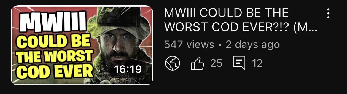 Bro this new video is absolutely killing it right now! Woke up and the video was on 200 and 8 hours later it’s at 547!!! Thanks so much for the support! #smallyoutuber #smallyoutubecommunity #smallcreator #youtube #MWIII