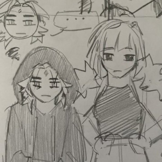 mitsubunie's tweet photo. thinking about redrawing my old xiaolan art.... https://t.co/127ODNxFF2