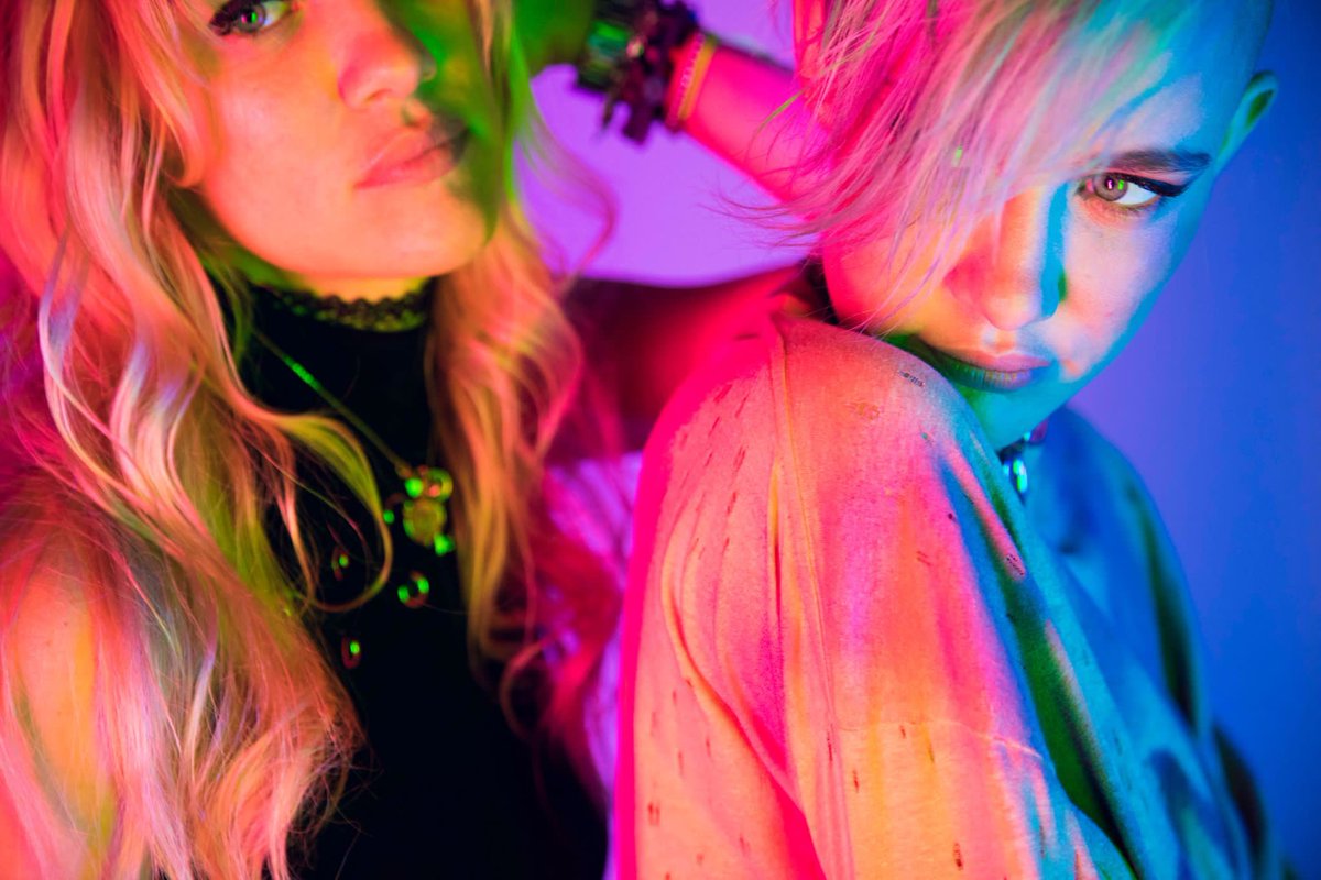 Putting on our blue-steel…. pink-steel… purple-steel⁉️ #strikeapose ✨💫💫👯‍♀️ #twinning #zoolander #bluesteel