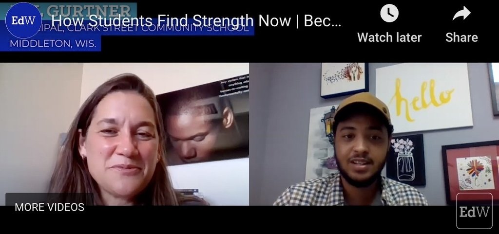 I just stumbled across this blast from the past.  Words of wisdom from Matthew as many CSCS students, alum, and staff return to school.  It is through the development of community that we become more confident learners!  youtube.com/watch?v=idTTj4…