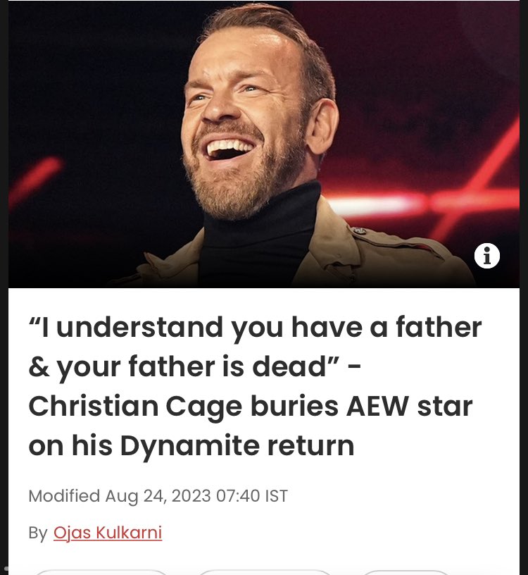 It truly is a war on fathers in the UK…

Thanks to Christian Cage and that bloody Jeremy Corbyn no doubt 😒

#AEWALLIN #ChristianCage #CoffinMatch #AEWCoffinMatch