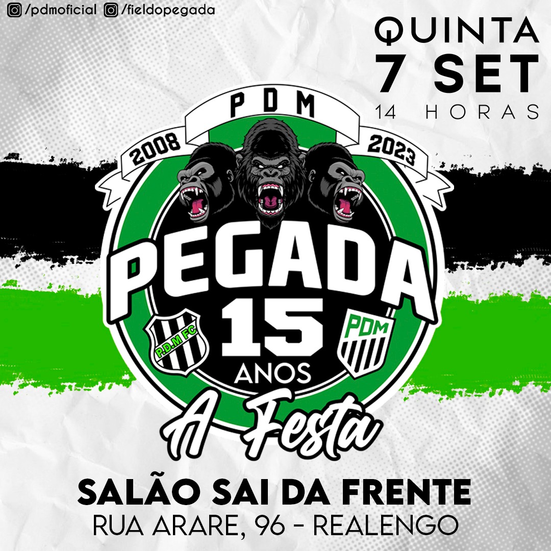 PegadaDMacaco's tweet photo. TORCIDA FIEL DO PEGADA CONVOCA GERAL PRA NOSSA FESTA DE 15 ANOS! 
É O PEGADA CRLH 
🟢⚫🦍💪🏾 https://t.co/CUmtyb8C1S