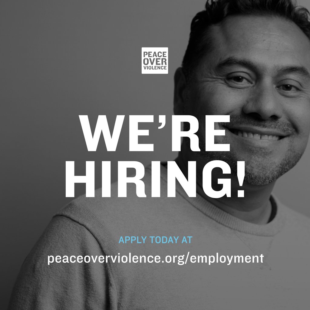 Join our team! Open Positions as of today:⁠ + Communications Associate⁠ + Community Ambassador ⁠ For more information, please visit peaceoverviolence.org/employment ⁠