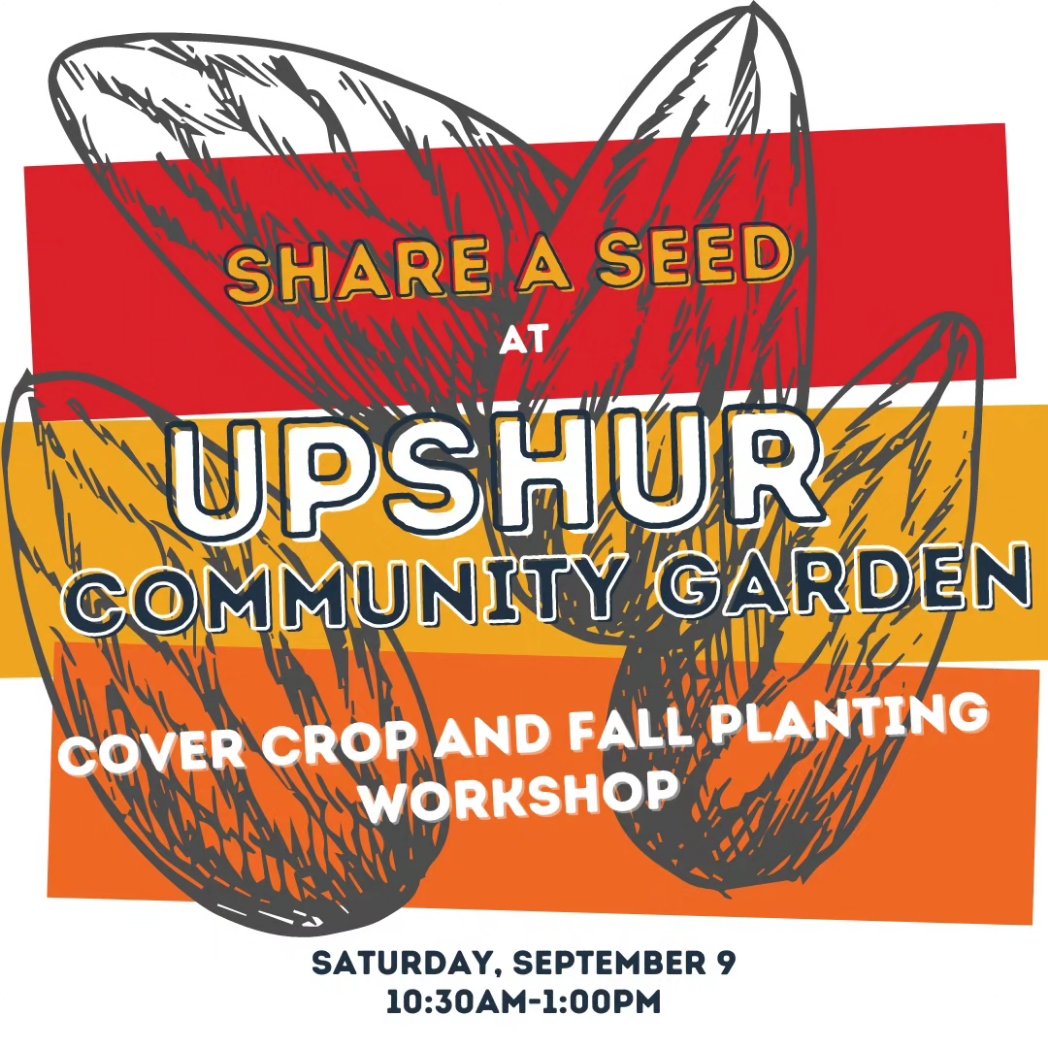 ShareaSeed's tweet photo. Have you registered for our annual cover crop workshop at Upshur Community Garden in Ward 4 yet?? Let's get growing! 
https://t.co/uA0isxWner https://t.co/fYHnyHbuWH