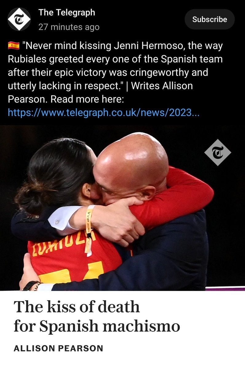 'Kiss of death'

#Spain #football #WomensWorldCup2023