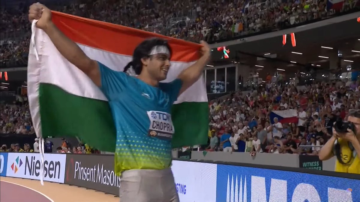 ShyamSportsGuy's tweet photo. Olympics 🥇
World Championships 🥇
Diamond League 🥇
Commonwealth Games 🥇
Asian Games 🥇
Asian Championships 🥇
South Asian Games 🥇
World Junior Championships 🥇

One #NeerajChopra.

#WorldAthleticsChampionships | #IndianAthletics https://t.co/jRvzAcdLju
