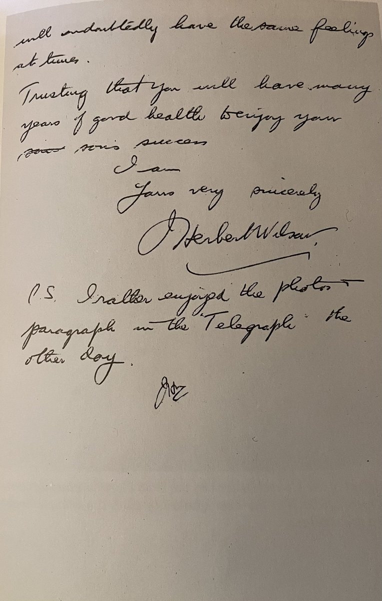 LeeDavidEvansUK's tweet image. Following Ted Heath’s election as Conservative Party leader, Herbert Wilson (Harold’s father) wrote a letter of congratulations to William Heath (Ted’s father).

A rather touching gesture from one proud parent to another.