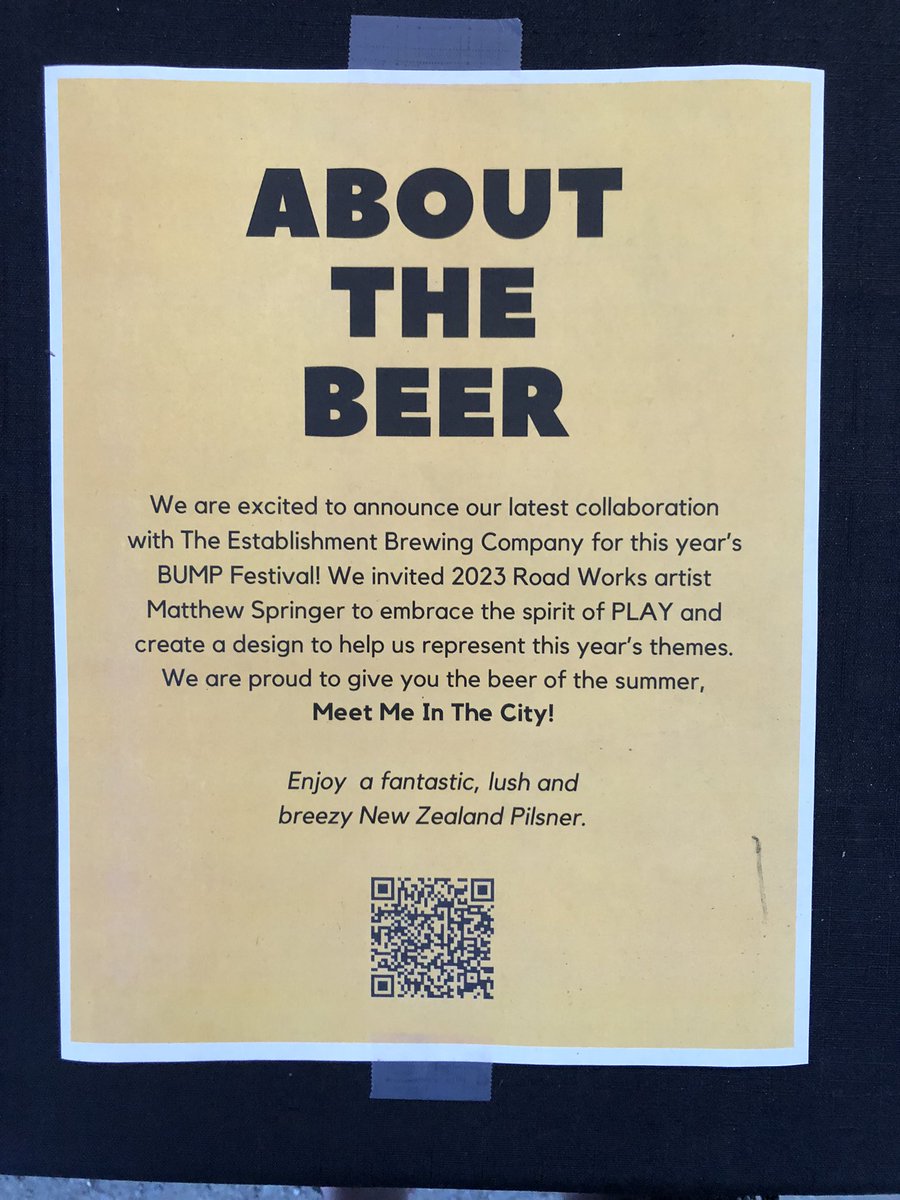 <a href="/yycbump/">BUMP Festival</a> block party was super fun! 🌟 Got to drink my beer made by the <a href="/estbrew/">The Establishment Brewing Company</a> and hang out with so many wonderful people! 😌✨