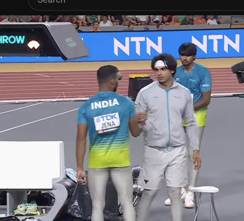 vinayakkm's tweet photo. #WorldAthleticsChamps #Budapest2023 

🇮🇳 No 1: Neeraj Chopra 🥇
🇮🇳 No 5: Kishore Jena (PB)
🇮🇳 No 6: DP Manu 

Three Indians in the top 6 of the men's javelin final at the biggest of stages. 

What a time to be alive, again. :) https://t.co/NmgkgiAj7J