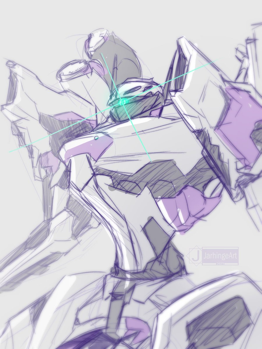 JarhingeArt's tweet photo. sketch of the current armored core brainrot https://t.co/2Y69m41JbB