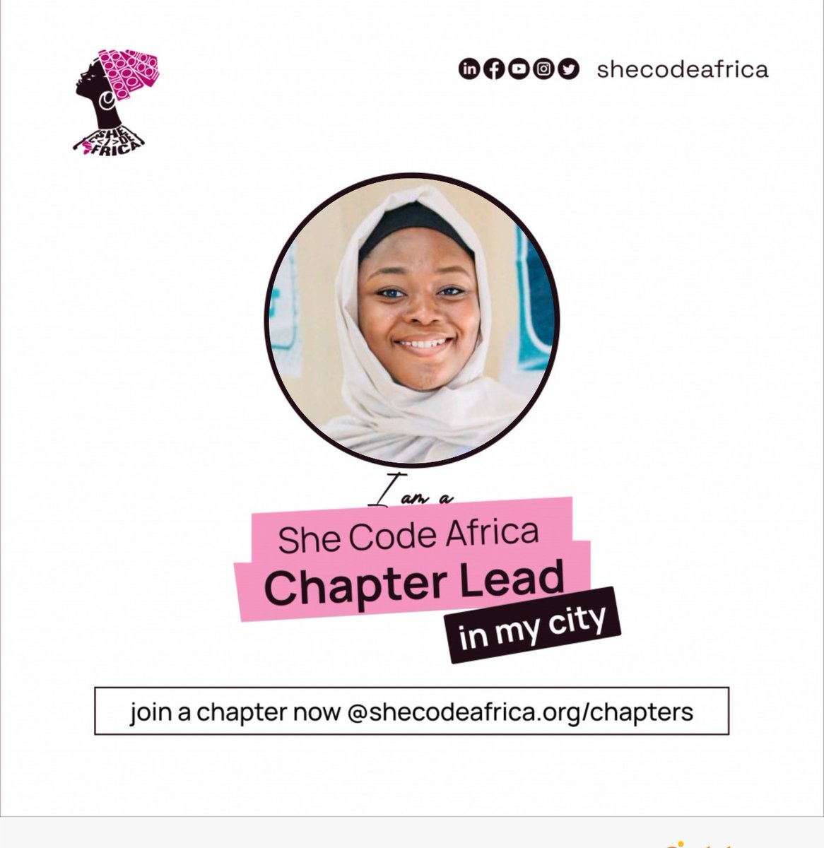 Zahra_Idi's tweet photo. Exciting News! π
Thrilled to share that am now a Chapter Lead @SheCodeAfrica
It's an honor to be a part of this incredible community empowering women in tech across the Africa π
Looking forward to growing this community in my Chapter. #SCAYola #SheCodeAfrica
#SCAChapterLead https://t.co/zU5EKHVlC7