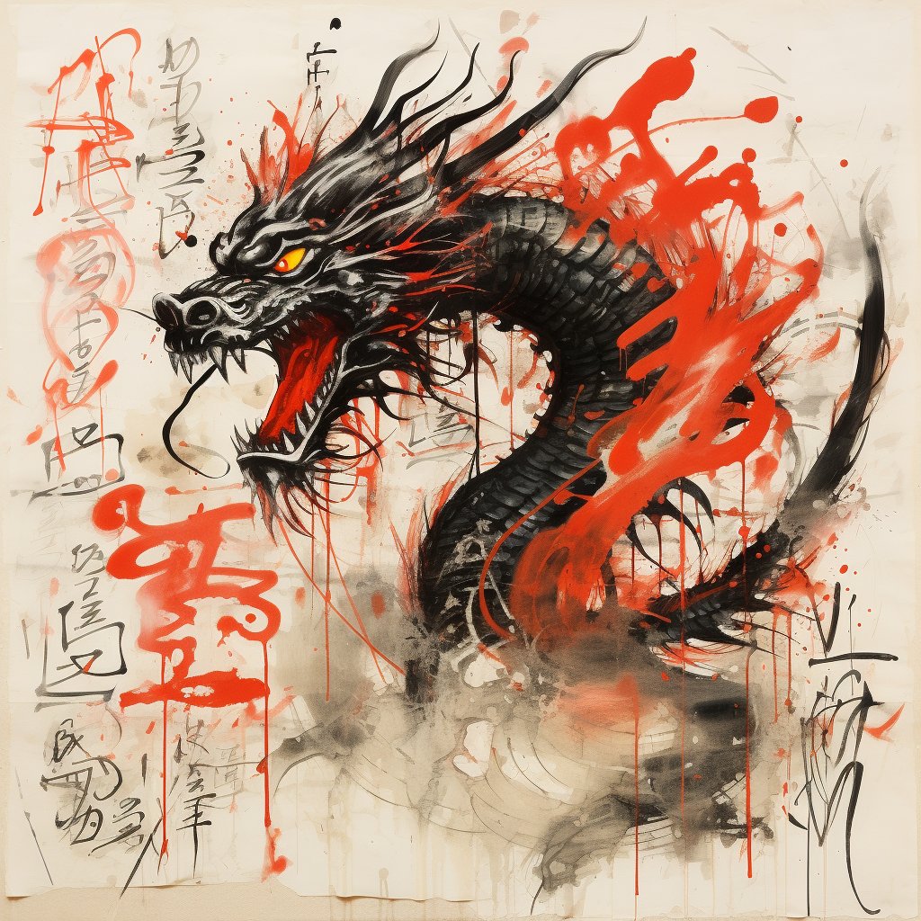 TheFirstRaph's tweet photo. Blend ink calligraphy and graffiti. 🎨 

Prompt: flat 2D [SUBJECT, ink calligraphy strokes merged with graffiti splatters, [COLOR(s)] on aged parchment

Waiting for your results in the comments!
#DigitalArt #GenerativeAI #Midjourney #AIArt #AIArtCommunity #PromptShare https://t.co/ac5eUent76