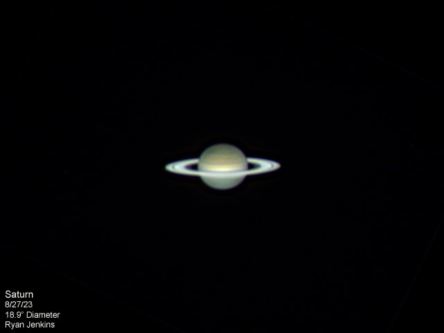 <a href="/LauraMockWX/">Laura Mock ⛈</a> photo of Saturn I took last night around midnight in time for its closest distance to Earth in 2023.