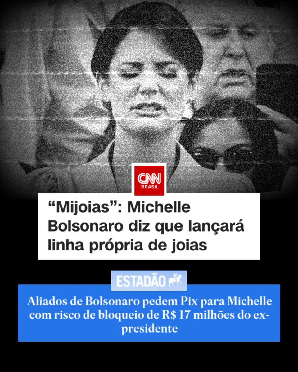 jandira_feghali's tweet photo. MIJOIAS. Enquanto Michelle segue procurando narrativas para justificar o rolo das joias usurpadas do Estado brasileiro, ela arruma novas oportunidades de negócio. Primeiro, diz que lançará linha própria de joias, depois articula com seus aliados campanha milionária de pix após o risco de bloqueio por parte da PF dos R$ 17 milhões "doados" a Bolsonaro. Por fim, diz que vai "fazer uma limonada bem docinha desse limão”. Haja açúcar! 😅