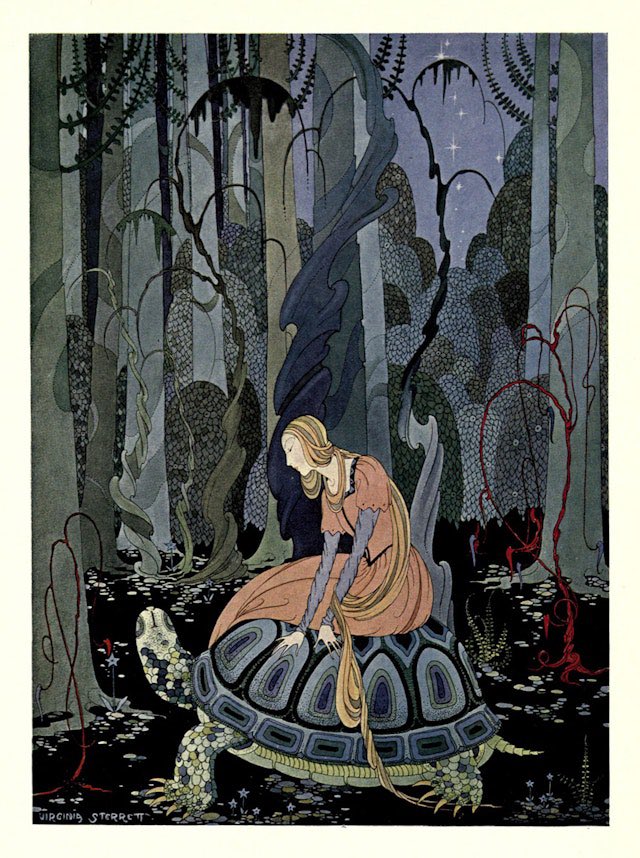 “They were three months passing through the forest” Illustration by Virginia Frances Sterrett for Old French Fairytales (1920), a collection of works from the 19th-century French author, Comtesse de Ségur. Via @PublicDomainRev for #FolkloreSunday