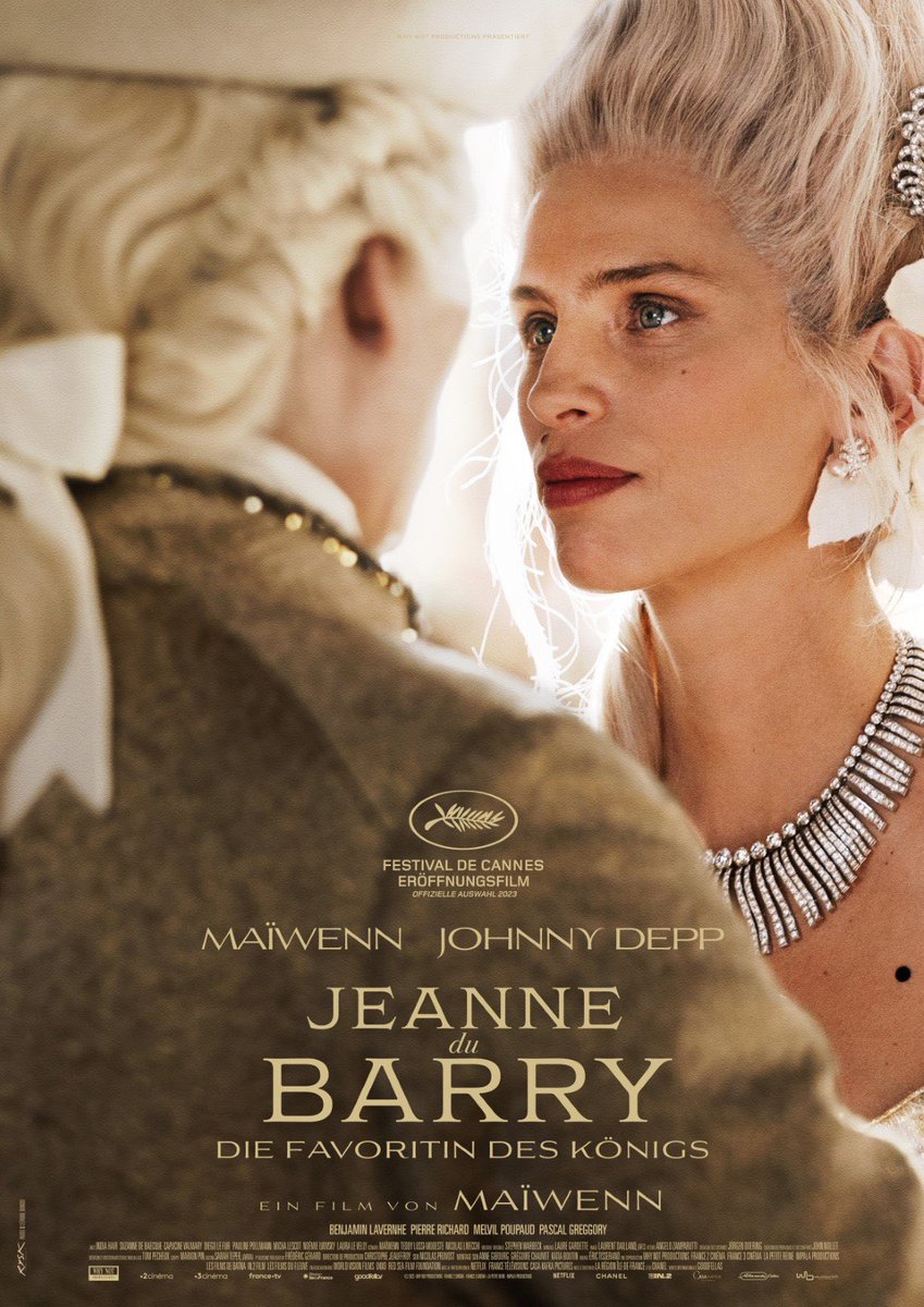 Kinotipp: 'Jeanne du Barry' von u. mit #Maïwenn in der Titelrolle und ein überraschend guter Johnny Depp als Ludwig XV.
Starkes Drehbuch, gute Figuren (Pierre Richard in einer sehr guten Altersrolle) und einfach tolle Kostüme. Die Erzählweise ist durchaus modern.
Ein Seherlebnis!