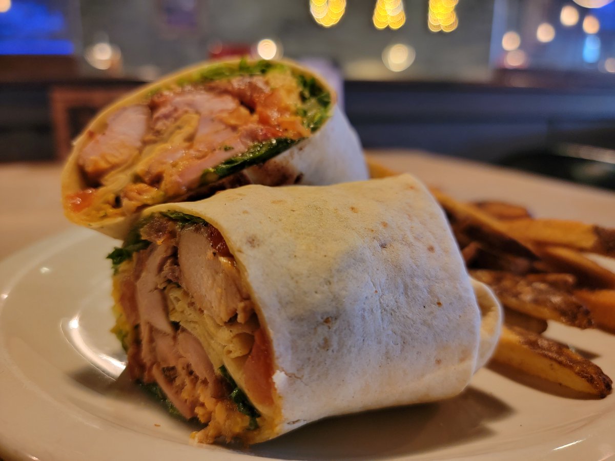 We are OPEN

Smoked Buffalo Chicken Wrap - House Smoked Chicken tossed in House Mild Buffalo Sauce and stuffed into a Grilled Flour Tortilla with Cheddar Cheese, Lettuce and Tomato served with your choice of a Smokin Scratch Made Side and a Pickle - $13.75

Follow the Smoke