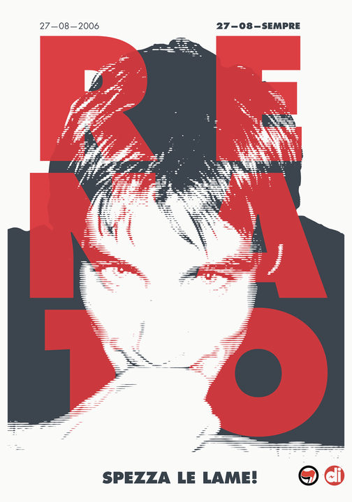 DinamoPress's tweet photo. #RenatoBiagetti con rabbia e con amore. 17 anni dopo questo omicidio fascista, non dimentichiamo, non perdoniamo. Oggi, come ogni 27 agosto, al Buena Onda di Focene. La prossima settimana, 1 e 2 settembre, #Renoize Festival della Cultura #Antifascista #Roma https://t.co/D1SNTKiKKt
