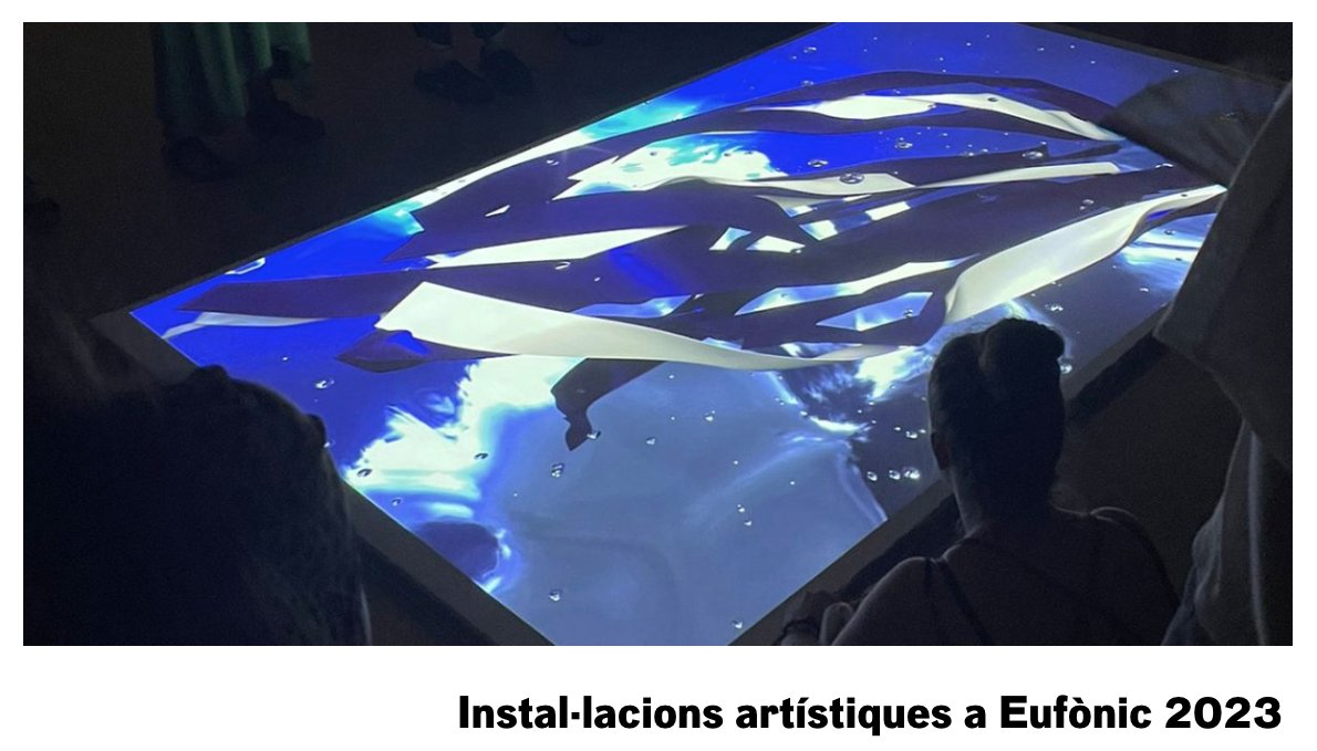Eufònic (@eufonic_fest) on Twitter photo Fins les 20h, obertes a Amposta les instal·lacions de les residències Eufònic/<a href="/centreartlopati/">Lo Pati Centre d'Art</a> i el dispositiu 'Auspicis de <a href="/tallerestampa/">Estampa</a>. A més, la peça virtual de <a href="/nddr3/">andrea</a>, <a href="/shookstudio/">SHOOK Studio</a> fins 10/9 a <a href="/MuseudeTortosa/">Museu de Tortosa</a> i <a href="/noishx/">NOISH</a> fins 17/9 a Lo Pati.
ℹ️eufonic.net/installacions-… Fins les 20h, obertes a Amposta les instal·lacions de les residències Eufònic/<a href="/centreartlopati/">Lo Pati Centre d'Art</a> i el dispositiu 'Auspicis de <a href="/tallerestampa/">Estampa</a>. A més, la peça virtual de <a href="/nddr3/">andrea</a>, <a href="/shookstudio/">SHOOK Studio</a> fins 10/9 a <a href="/MuseudeTortosa/">Museu de Tortosa</a> i <a href="/noishx/">NOISH</a> fins 17/9 a Lo Pati.
ℹ️eufonic.net/installacions-…